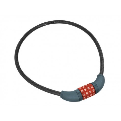 Сајла со брава за велосипед, 10x650mm, можност за избор на код, 4 цифри,10.000 комбинации, EXTOL PREMIUM