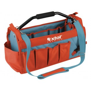 Торба за алати со метална рачка, 49x23x28cm, 31 преграда, EXTOL PREMIUM