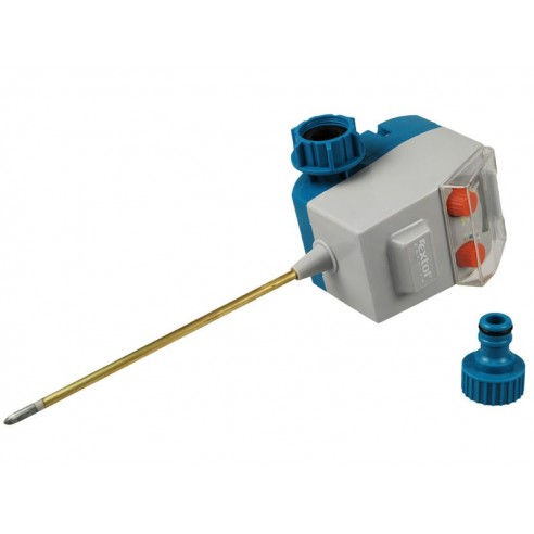 Сензор за влажност на почва, конектор на чешма со 3/4'' приклучок, моќност: батерија, спојка за чешма 3/4'' , напојување: батерии 3 x 1,5V тип AA, EXTOL PREMIUM