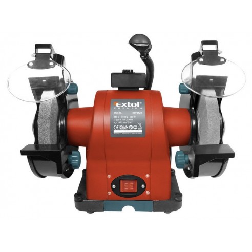 Брусилка столна со 2 камена, 520W, 200x16x шир.25mm, EXTOL PREMIUM, BG 52L
