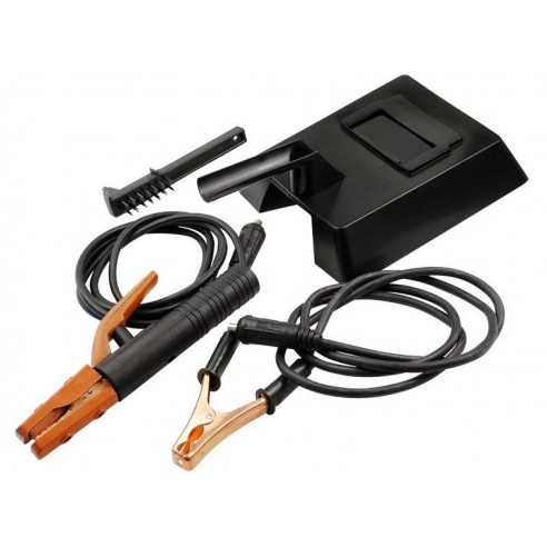 Прибор за заварување, за извори на напојување до 110A, маска, четка, кабел за заземјување 2m, држач на електрода 2,5m, EXTOL PREMIUM