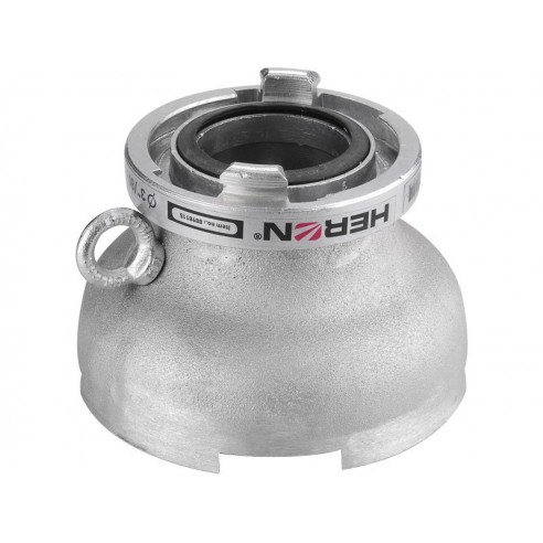 Сито со спојка, за црево B75, 3" (80mm), за 8895106, 8895105, 8895102, проодност за парчиња до 30mm, минимална висина на довод 10mm, материјали: алуминиум, челик, маса 1,4kg, HERON