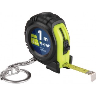 Метро лента привезок, 1m, ширина 6mm, тело од квалитетна ABS пластика, обложено со гума, EXTOL CRAFT