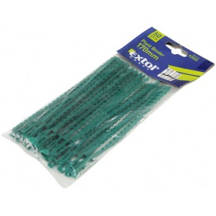 Стеги пластични за подврзување, 50пар, 170mm, EXTOL CRAFT