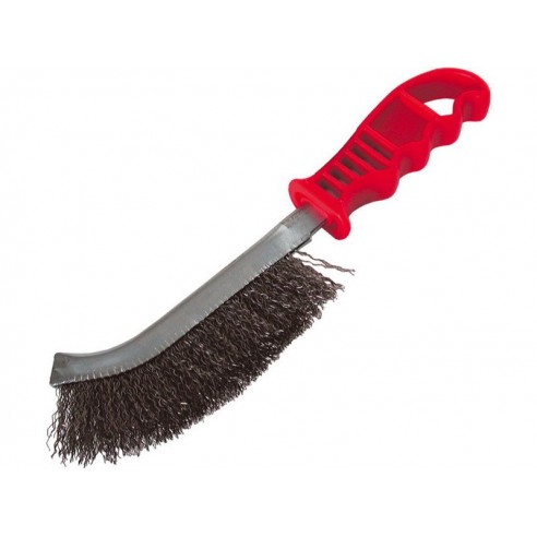 Четка челична, пластична рачка, 240mm, виткана жица S 0,5mm, EXTOL CRAFT