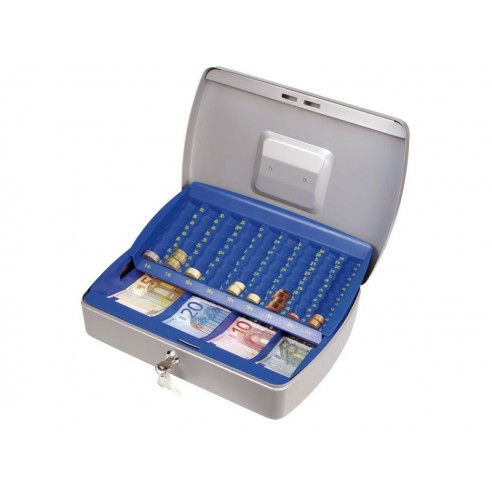 Кутија за пари EURO, 330x240x80mm, 2 клуча, пластични прегради за монети, EXTOL CRAFT